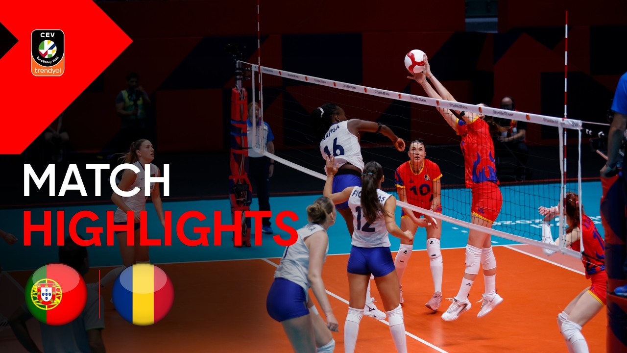 Highlights | PORTUGAL vs. ROMANIA | CEV Trendyol Eurovolley 2026 | Women