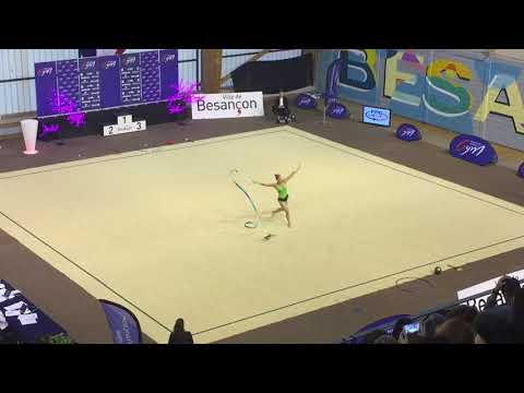 Bertille Morillon ruban - Nat B 18 ans et + - France Besançon 2018