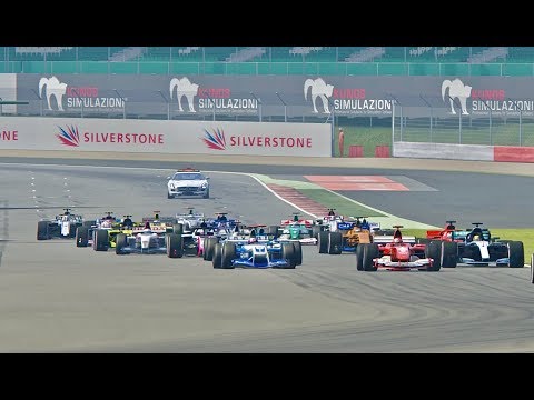 All F1 2018 Cars vs All F1 2004 Cars - Silverstone