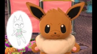 【ポケ森】イーブイのぬいぐるみ作ってキャビアを呼んだ♪