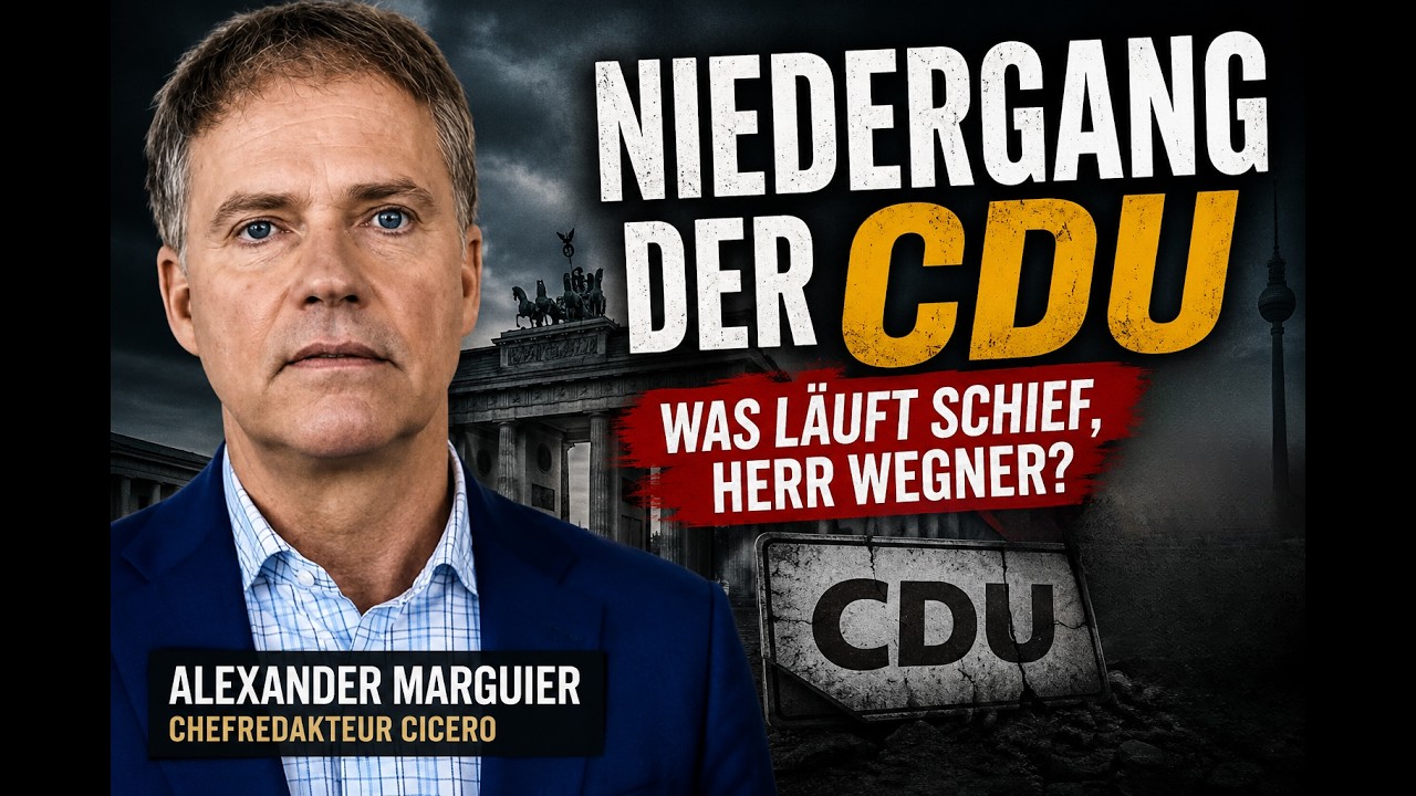NIEDERGANG DER CDU - Was läuft schief, Herr Wegner?