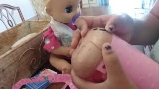 Baby Alive Mya opens her LOL Surprise  doll