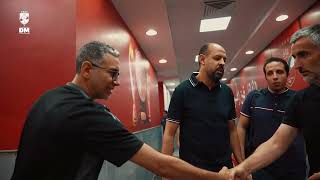 اجتماع الكابتن محمود الخطيب مع الجهاز الفني الجديد لفريق الكرة