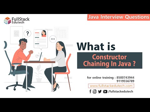 Constructor Chaining In Java Interviewquestions