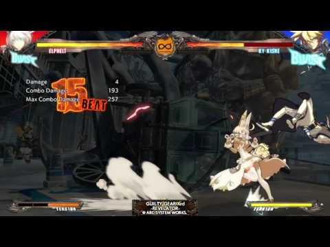GGXRDR Elphelt hard combo 287 dmg