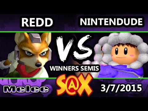 S@X Monthly - Nintendude (Ice Climbers) vs. VGBC | Redd (Fox) SSBM Winners Semis - Melee