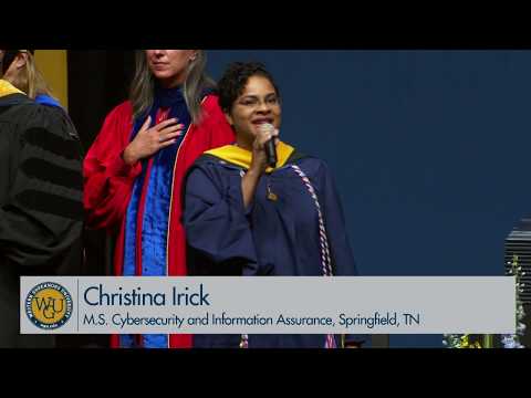 WGU 2019 Austin Master's Commencement - National Anthem Sang by Christina Irick