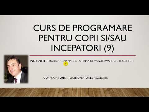 Cursuri de Programare Online Gratuite pentru Copii si Incepatori - Curs 9
