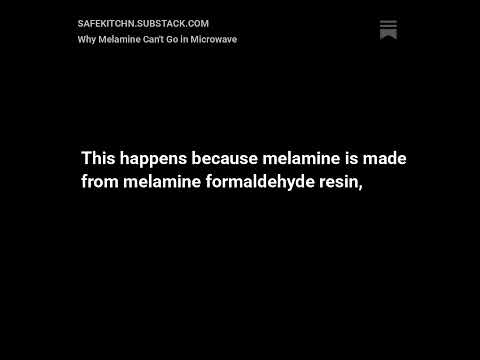 Why Can't Melamine Go in the Microwave? The Hidden Danger Explained #foodsafety #toxicfree