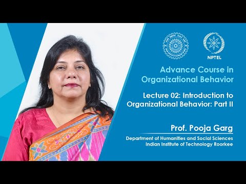 Advance Course in Organizational Behavior Promo Video By Prof Pooja Garg
