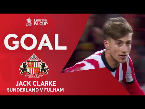 GOAL | Jack Clarke | Sunderland 1-2 Fulham | Fourth Round Replay | Emirates FA Cup 2022-23