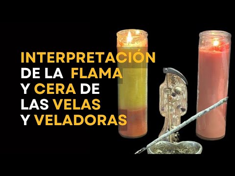 Interpretación de la flama y cera de velas y veladoras de la Santa Muerte