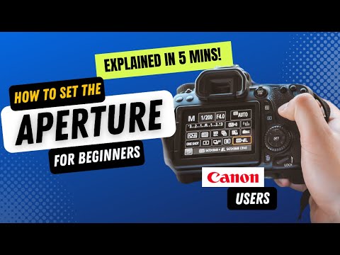 How To Set Your Aperture (FOR BEGINNERS) (Canon Users ONLY)