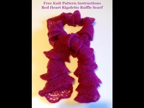 How to Knit Ruffle scarf in 15 minutes |  How to Knit Rigoletto ruffle scarf | Knit scarf pattern