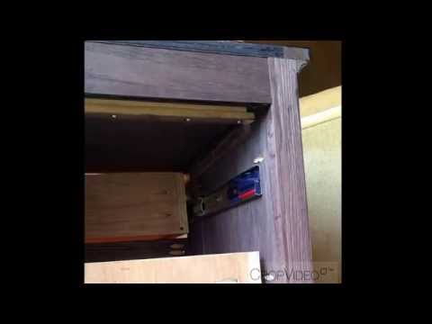 Night Stand With Locking Secret Hidden Drawer