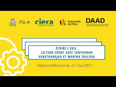 Vom Exil erzählen. Lesung mit Senthuran Varatharajah und Marina Skalova