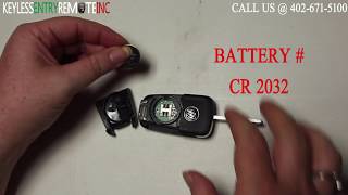 How To Replace A 2012 - 2017 Buick Verano Key Fob Battery
