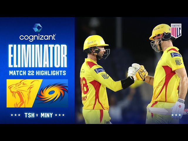Cognizant Major League Cricket Eliminator Highlights | Texas Super Kings Vs. MI New York