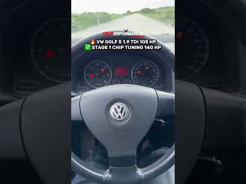 VW Golf 5 1.9 TDI 105 HP Stage 1 Chip Tuning Remap 🔥