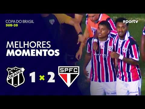 Gols e melhores lances de Ceará x São Paulo