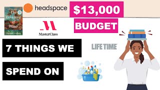 7 Things We Spend On | $13,000 Budget | Early Retirement