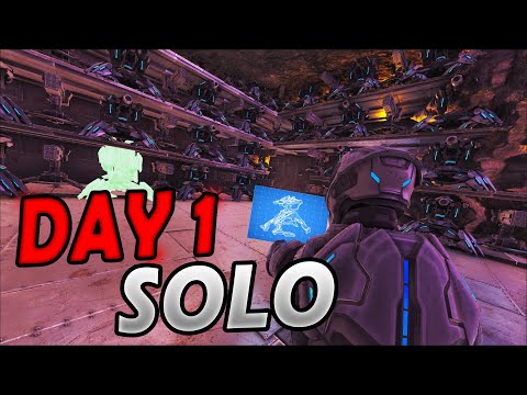 SOLO Claiming The BEST Rathole DAY 1 - ARK