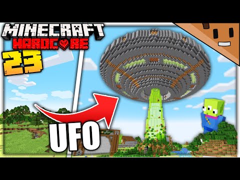I Built an Alien UFO in Minecraft Hardcore! (#23)