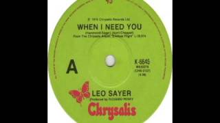 Leo Sayer - When I Need You (1976)