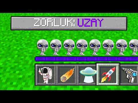 MİNECRAFT UZAY ZORLUK SEVİYESİ - Minecraft