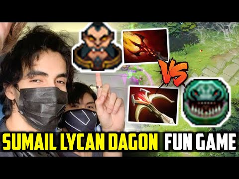 SUMAIL Lycan Dagon Build Mid vs GUNNAR Tidehunter Mid - Play for fun