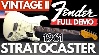 Video thumbnail for Fender American Vintage II 1961 Stratocaster FULL DEMO by Play and Trade Guitars