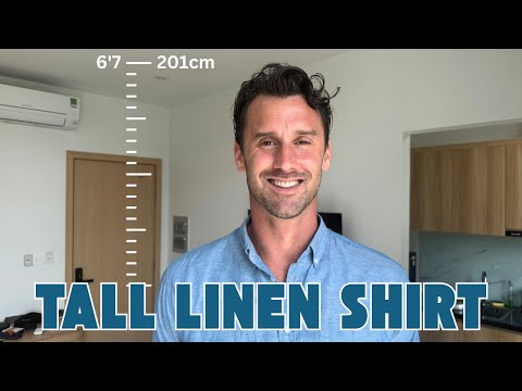 Tall Mens Fashion Ep 21 | Medium Tall the Perfect Linen Shirt | Tall Mens Linen Shirt