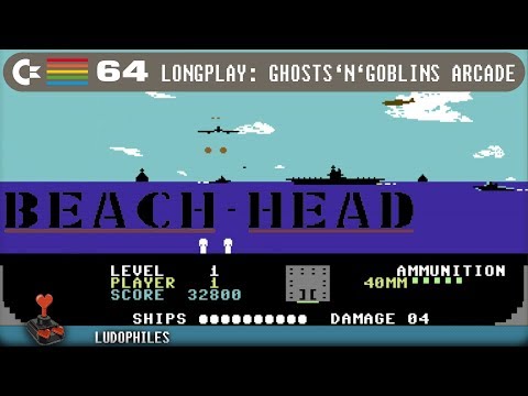 Beach Head C64 Longplay [155] Full Playthrough / Walkthrough (no commentary) #c64 #retrogaming