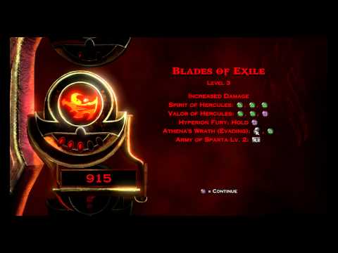 God of War 3: Remastered - Chapter 3 Olympia: Blades Of Exile Level 3 Spirit & Valor of Hercules PS4