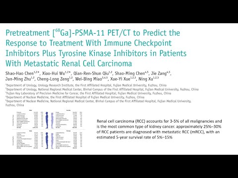 [Listen to Authors] PSMA PET/CT Predicts ICI + TKI Response in mRCC