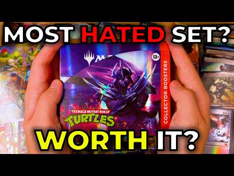 Is THIS the Most Hated MTG Set Ever? TMNT Collector Box Unboxing - Worth it?