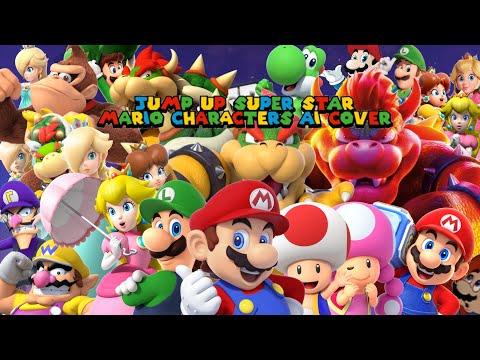 Mario characters - Jump up super star (AI cover)