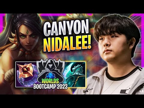 CANYON IS A BEAST WITH NIDALEE! - DK Canyon Plays Nidalee JUNGLE vs Graves! | Bootcamp 2023
