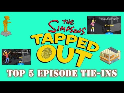 Top 5 Episode Tie-Ins In The Simpsons Tapped Out