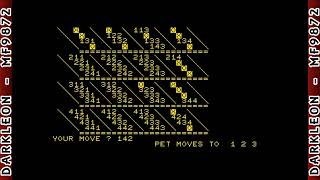 Qubic - Frustration - [ 1978 - Commodore PET - Gameplay ]