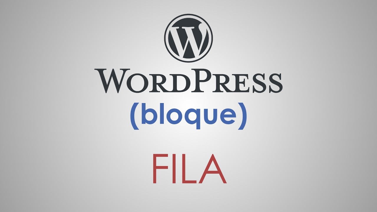 El bloque FILA de WordPress