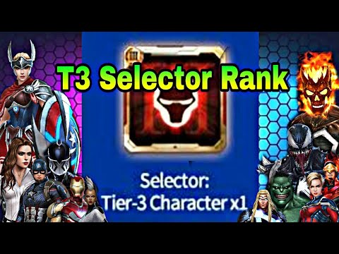 16 T3 Character Rank For T3 Selector - Marvel Future Fight