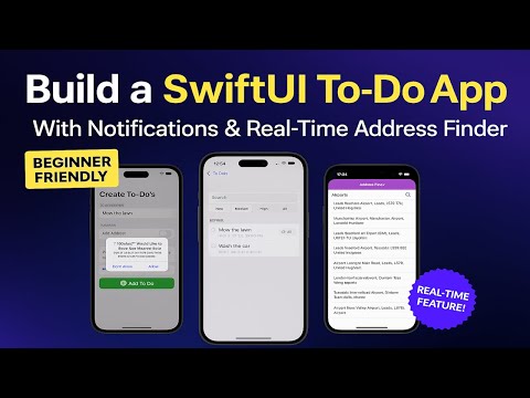 SwiftUI & Core Data: Build a To-Do List App – Complete iOS Course