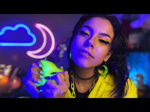 ASMR 20 Glorious Minutes of the Neon Squishy Ball 🤤💚✨