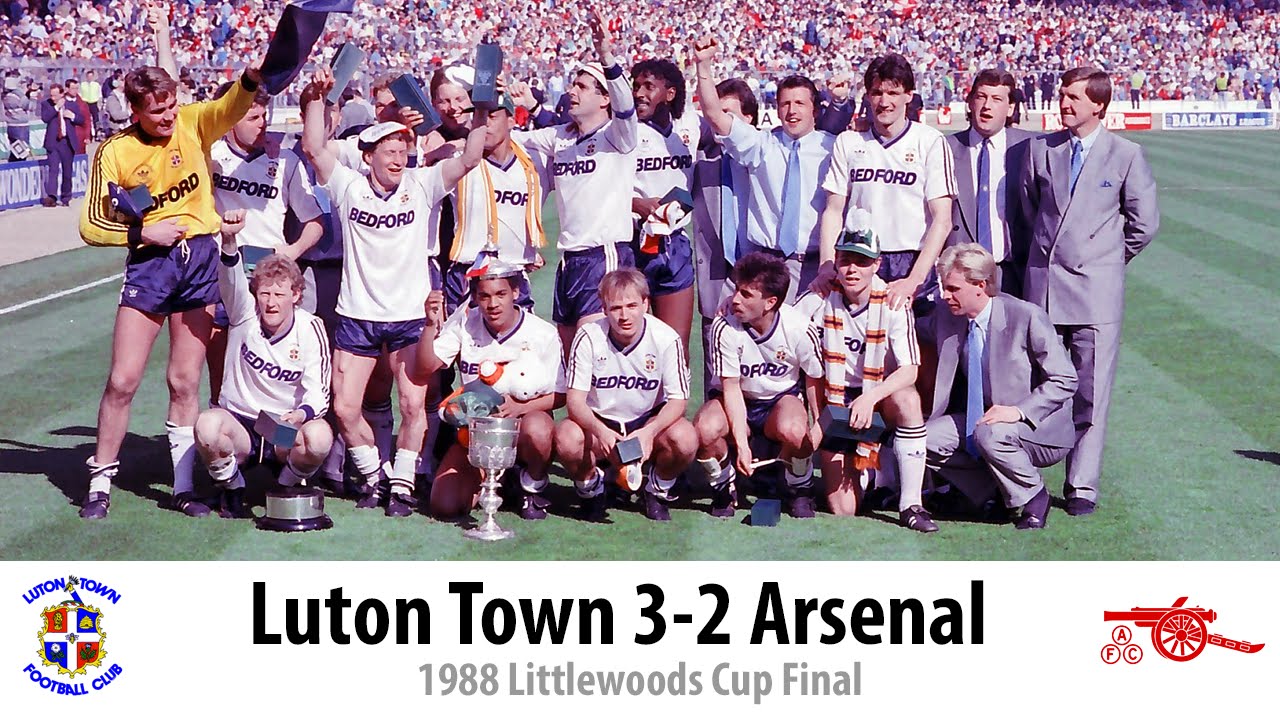 1988 - Luton Town 3-2 Arsenal - Littlewoods Cup Final