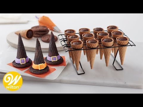 How to Make Halloween Witch Hat Cupcake Cones