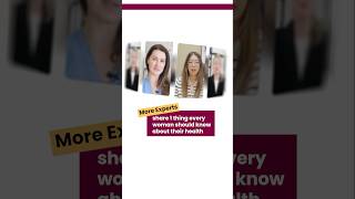 More health experts share 1 thing every woman should know about their health #shorts #iwd2026