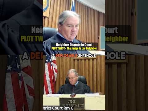 PLOT TWIST - The Judge is Your Neighbor #shorts #courtroomdrama #karma