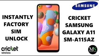 Instantly Factory SIM Unlock Cricket Wireless Samsung Galaxy A11 (A115AZ) !