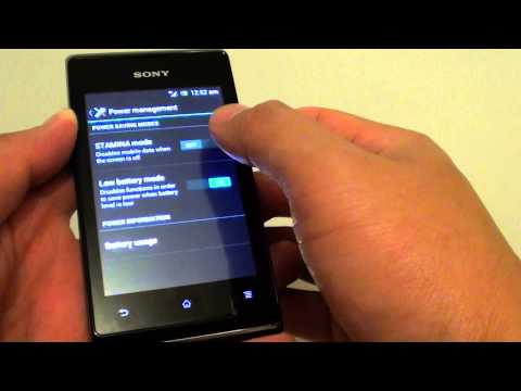 Sony Xperia E: How to Enable/Disable Power Saving Mode